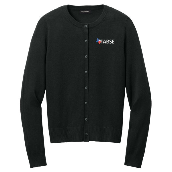 Women’s Easy Care Crewneck Cardigan Sweater Thumbnail