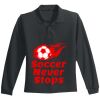 Youth Long Sleeve Silk Touch Polo Thumbnail